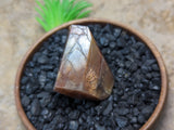 Black Hematitic Sunstone Faceted Gem~CRBHSG02