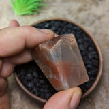 Black Hematitic Sunstone Faceted Gem~CRBHSG08