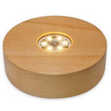 White Light USB LED Wood Light Base~CRLEDWLB